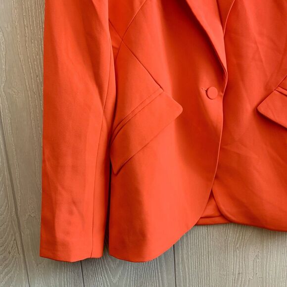 Generation Love Hudson Crepe Blazer Papaya Small NWT - Picture 4 of 9